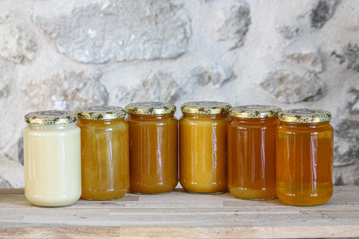 Coffret découverte miel des Ruchers de Geromesnil (Lot de 7 - 1kg chacun)